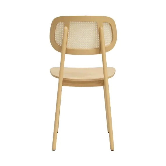 Bunny Rattan Effect Wooden Side Chair