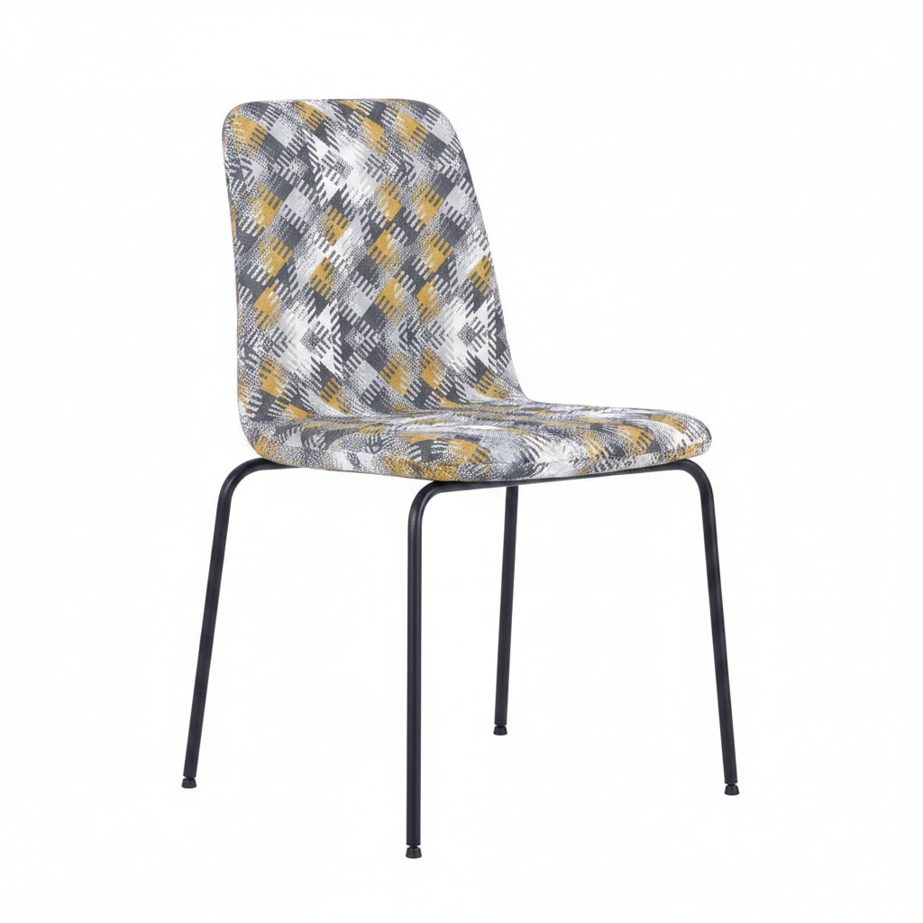 Copenhagen Upholstered Metal Side Chair