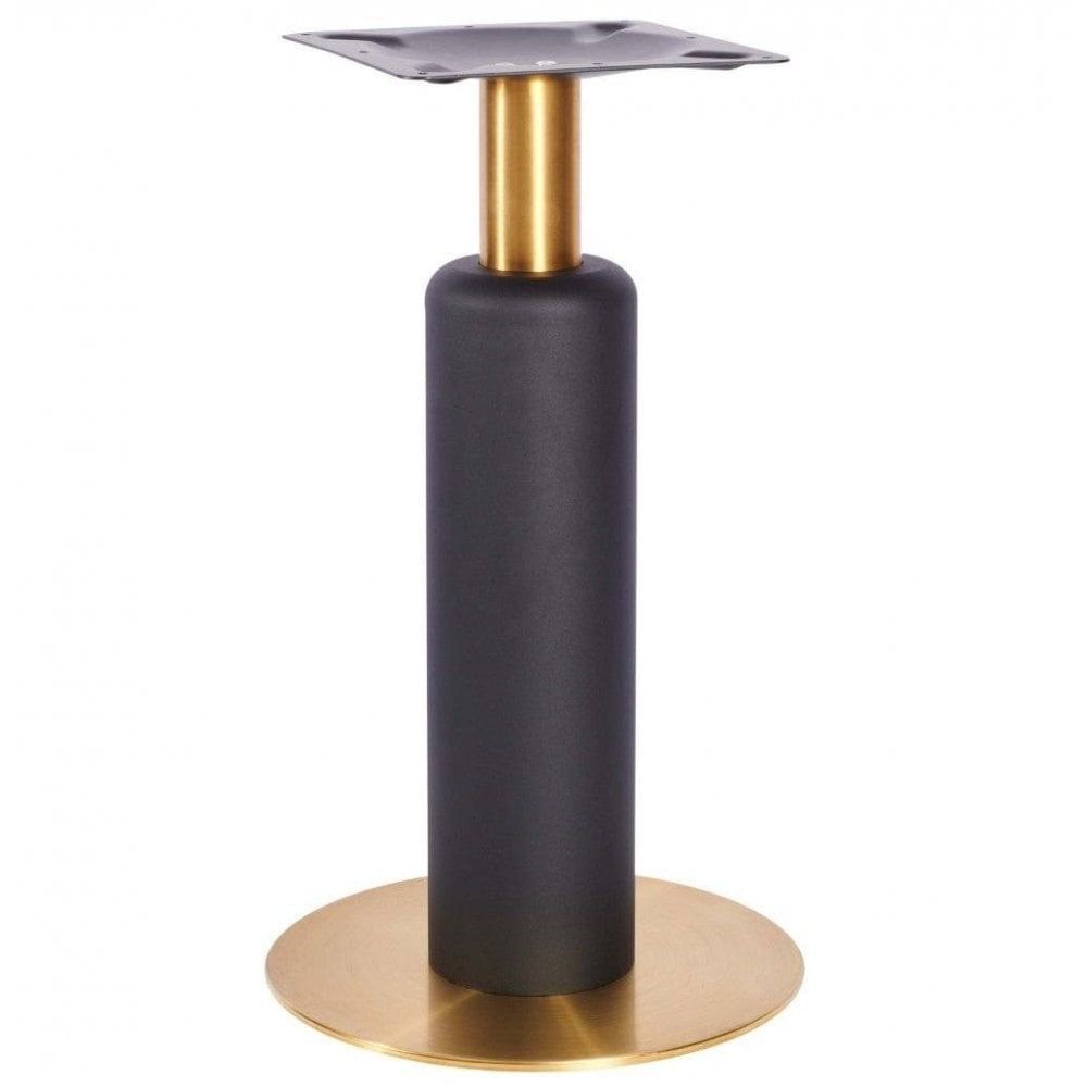 Titan L Brass Black Table Base - Small