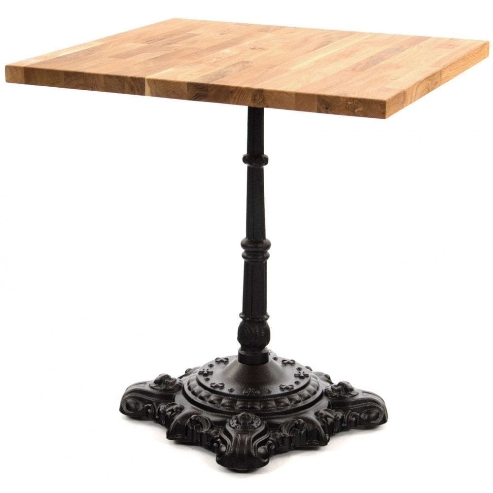 Hereford Ornate Bistro Black Cast Iron Table Base