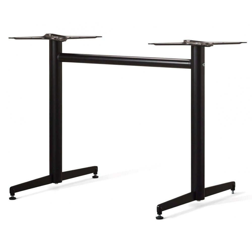 Malaga Twin Pedestal Black Outdoor Table Base