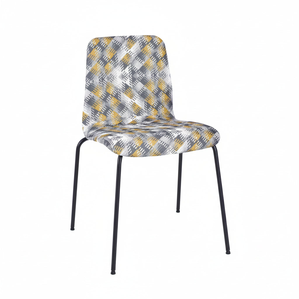 Copenhagen Upholstered Metal Side Chair