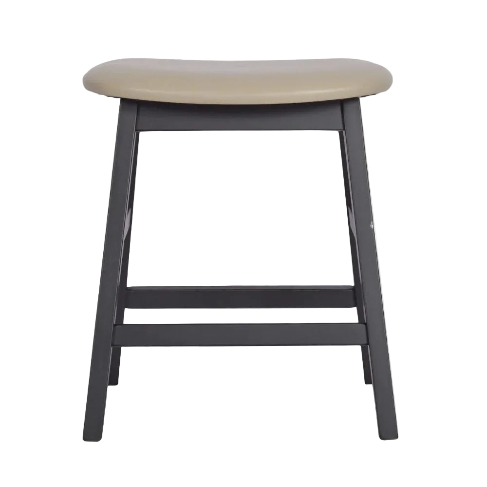 Savoy Wooden Upholstered Low Stool