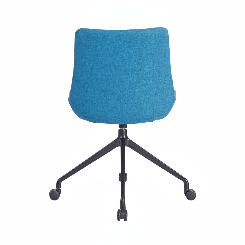 Brooklyn Upholstered Swivel Side Chair - with wheels