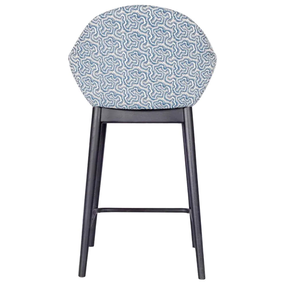 Orlando Upholstered Wooden Mid Height Bar Stool