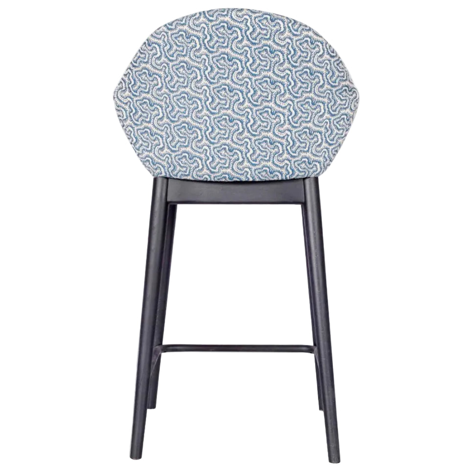 Orlando Upholstered Wooden Mid Height Bar Stool