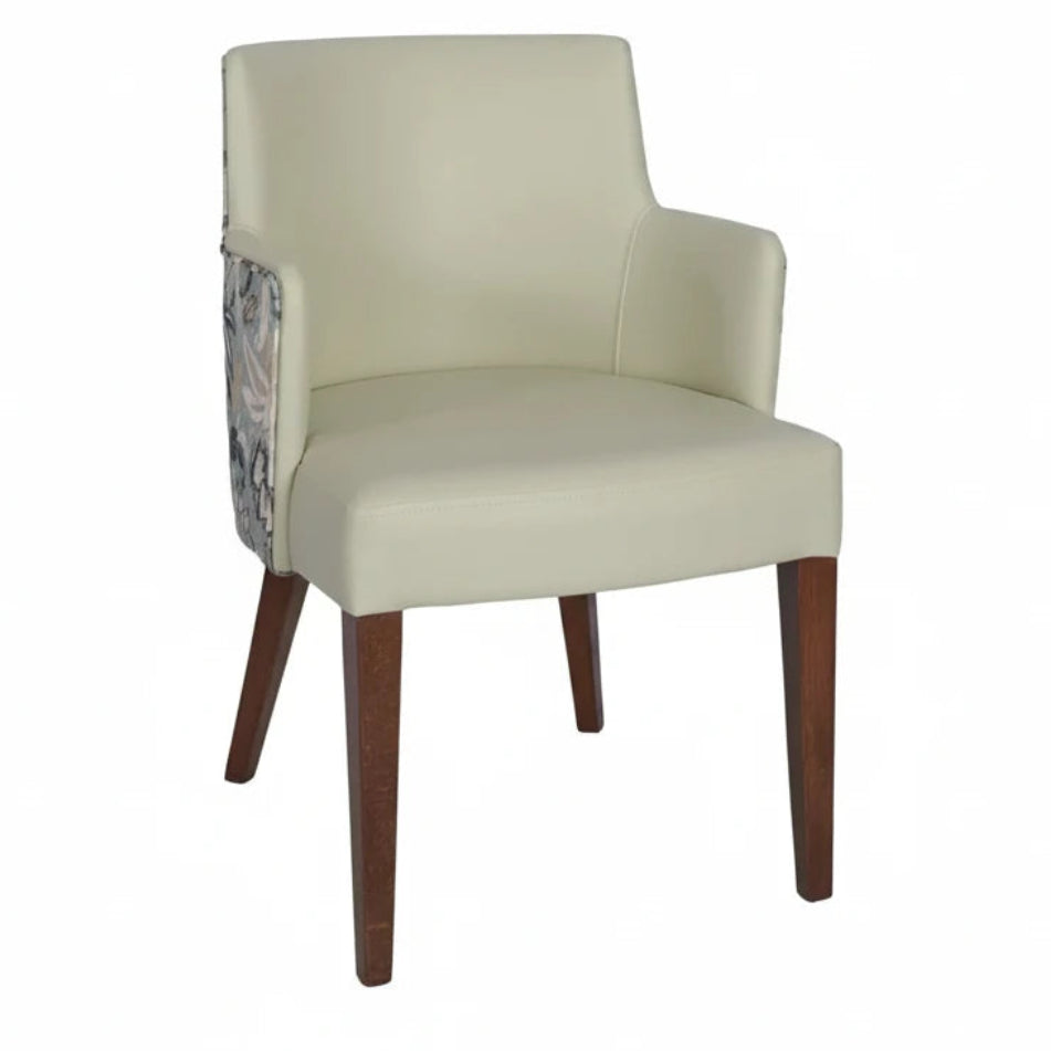 Bari Wooden Upholstered Lounge Chair