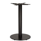 Switch The Tokyo Small Round Cast Iron Table Base features a black powder-coated finish, flat bottom, central column, and four-pronged support for secure tabletop attachment. 1 image