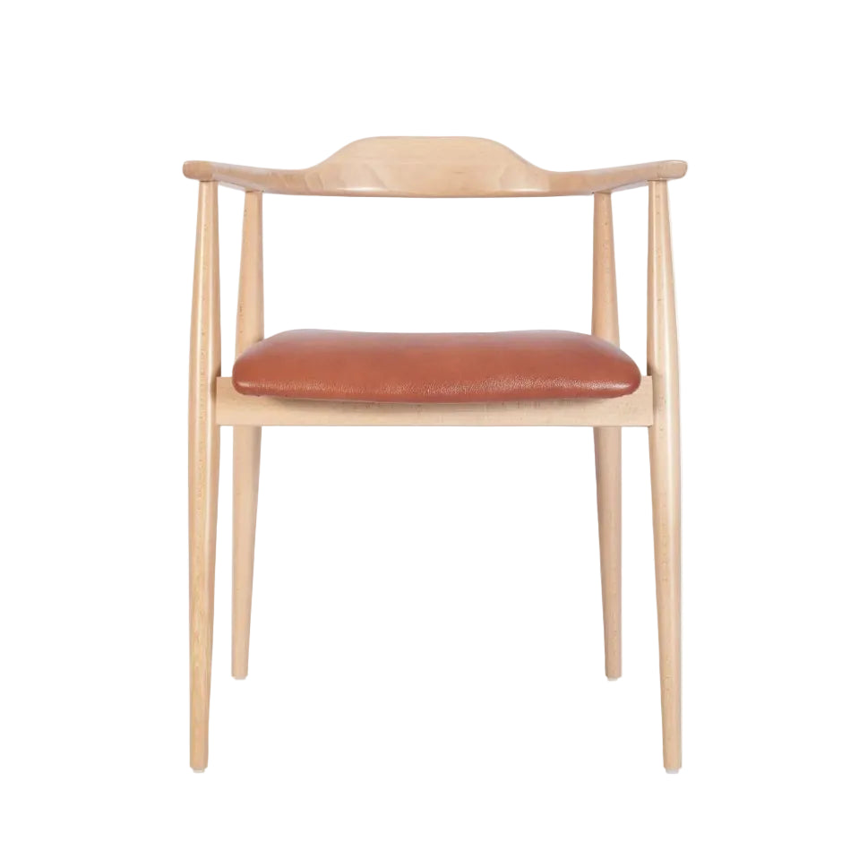 Beth Wooden Upholstered Armchair