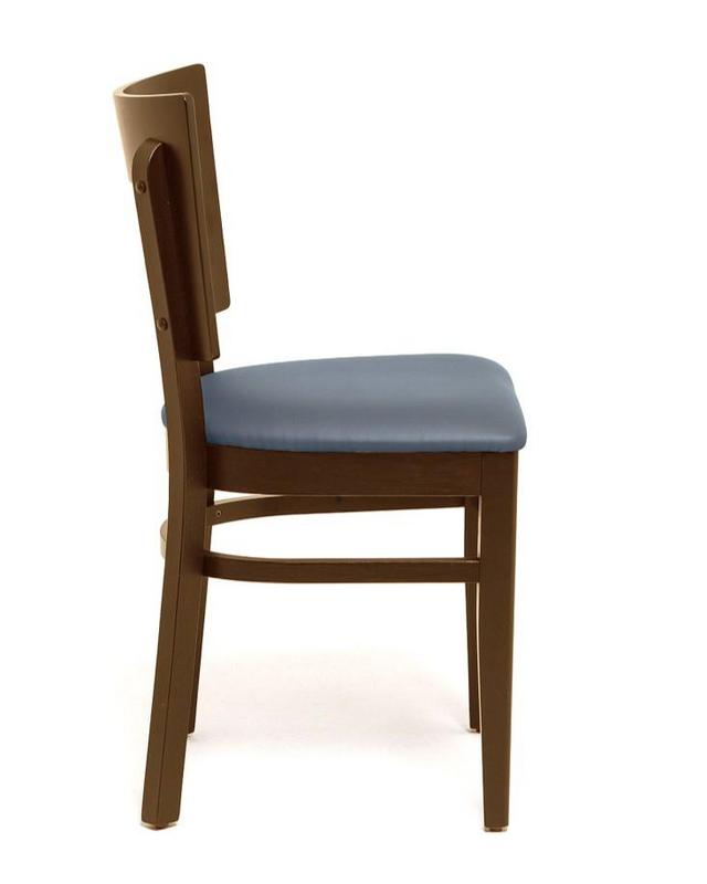 Mona CO Wooden Upholstered Side Chair
