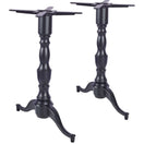 Switch Queen Anne Twin Leg Pedestal Ornate Black Cast Iron Table Base 1 image