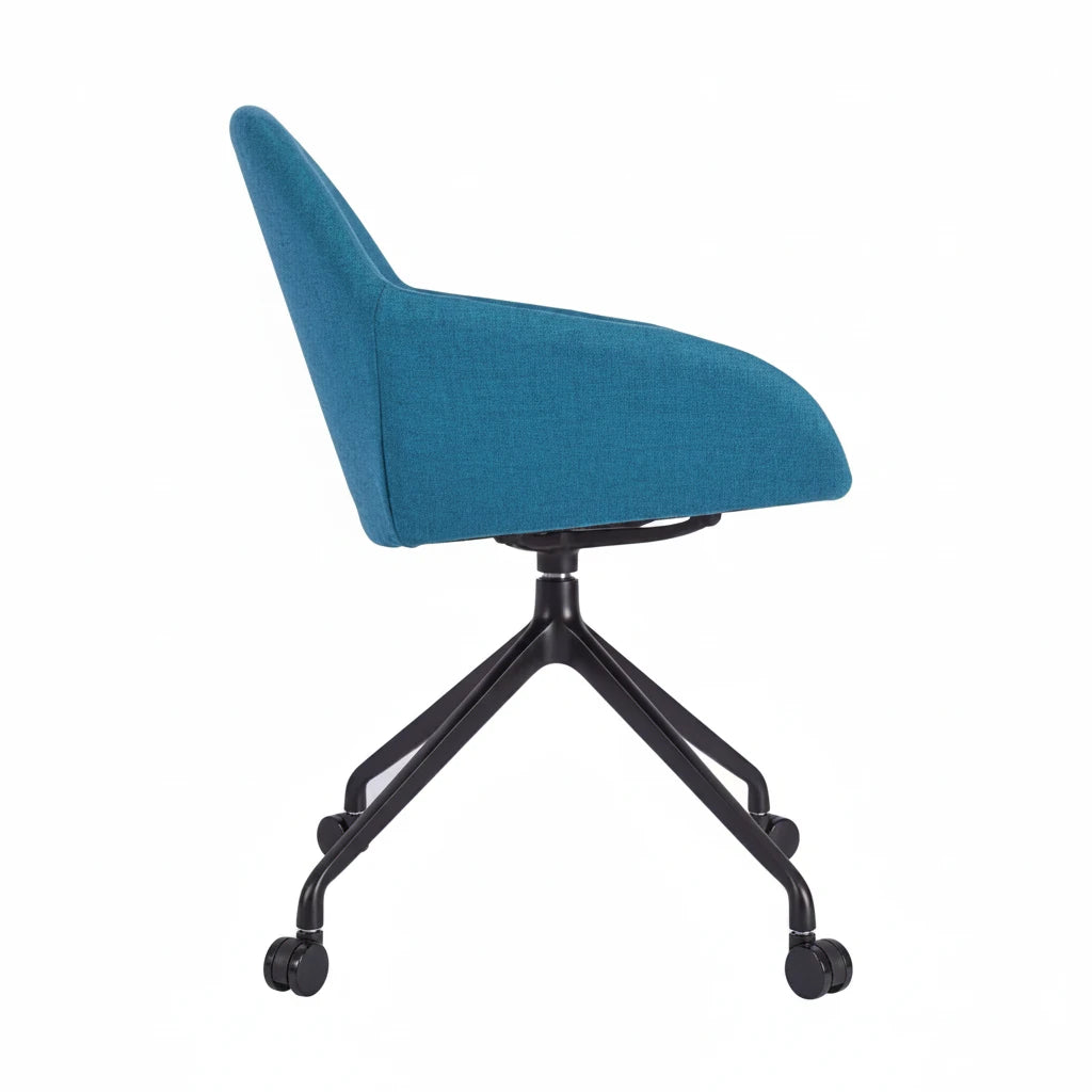 Orlando Upholstered Swivel Chair - Black