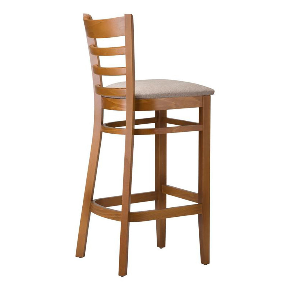Nova Wooden Upholstered Bar Stool