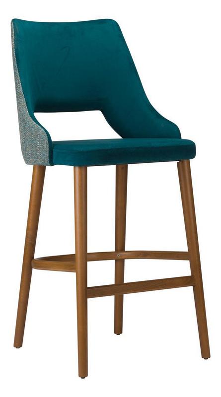 Stone Upholstered Bar Stool
