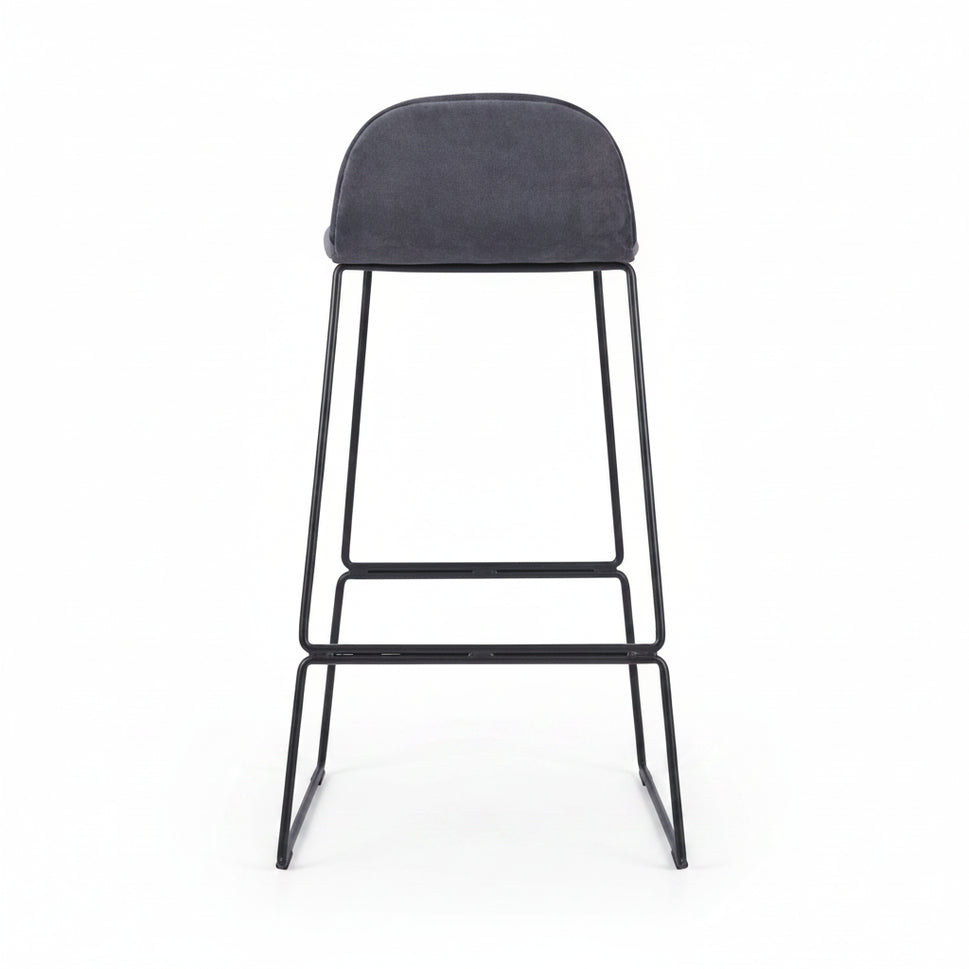 Copenhagen Upholstered Metal Bar Stool