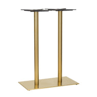 Midas Vintage Brass Table Base - Rectangle Twin Pedestal