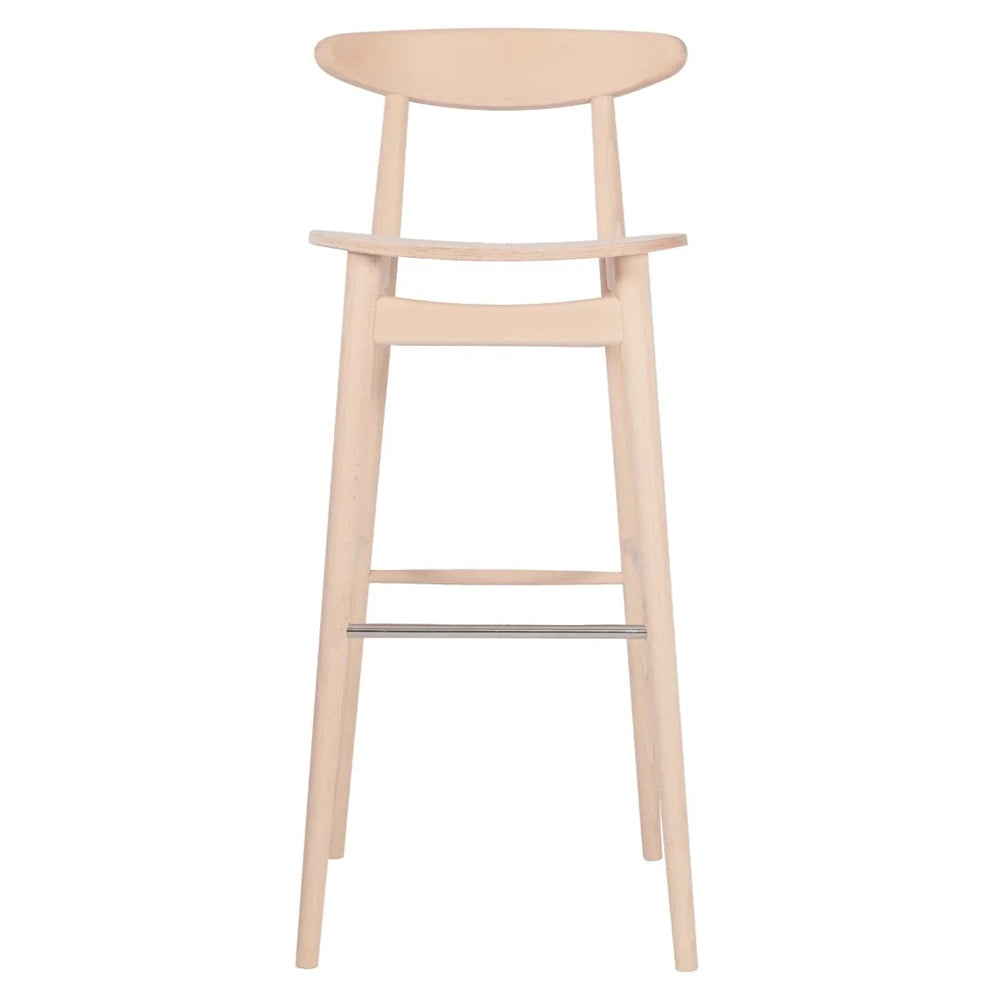 Naya Wooden Bar Stool