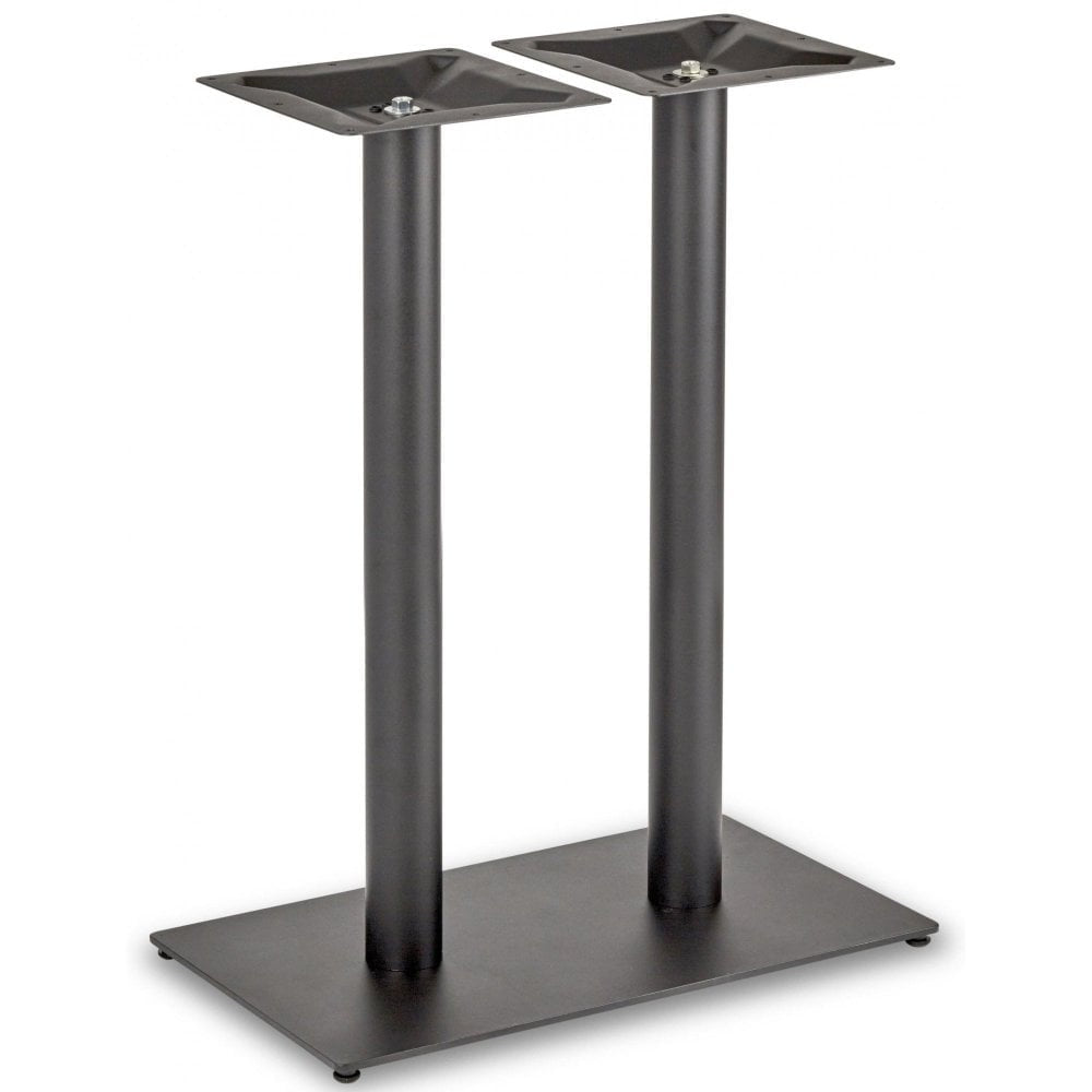 Profile Rectangle Twin Pedestal Cast Iron Table Base