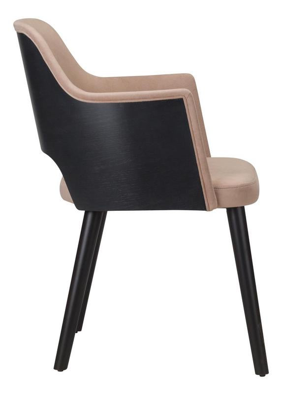 Cirrus Wooden Upholstered Armchair