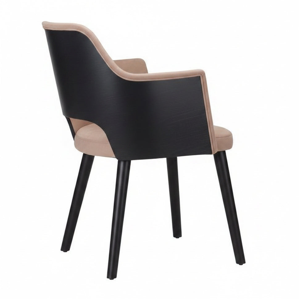 Cirrus Wooden Upholstered Armchair