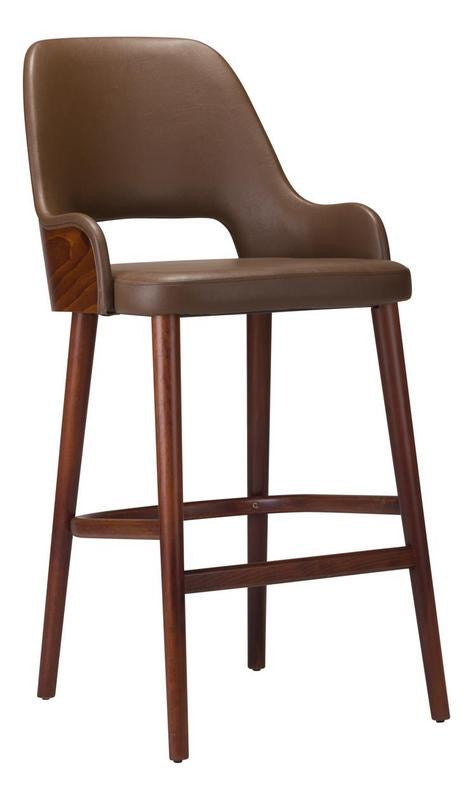 Joy Wooden Upholstered Bar Stool