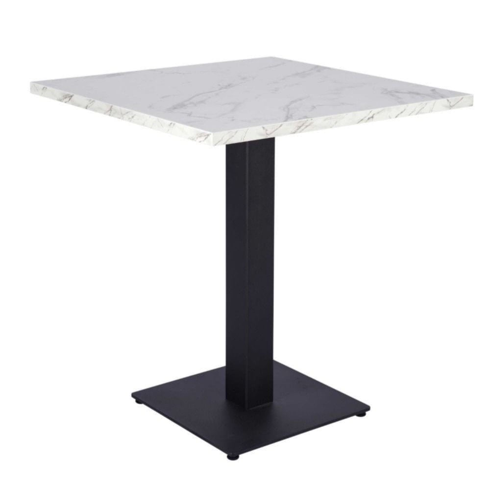 White Crystal Marble Restaurant Laminate Table Top - 25mm