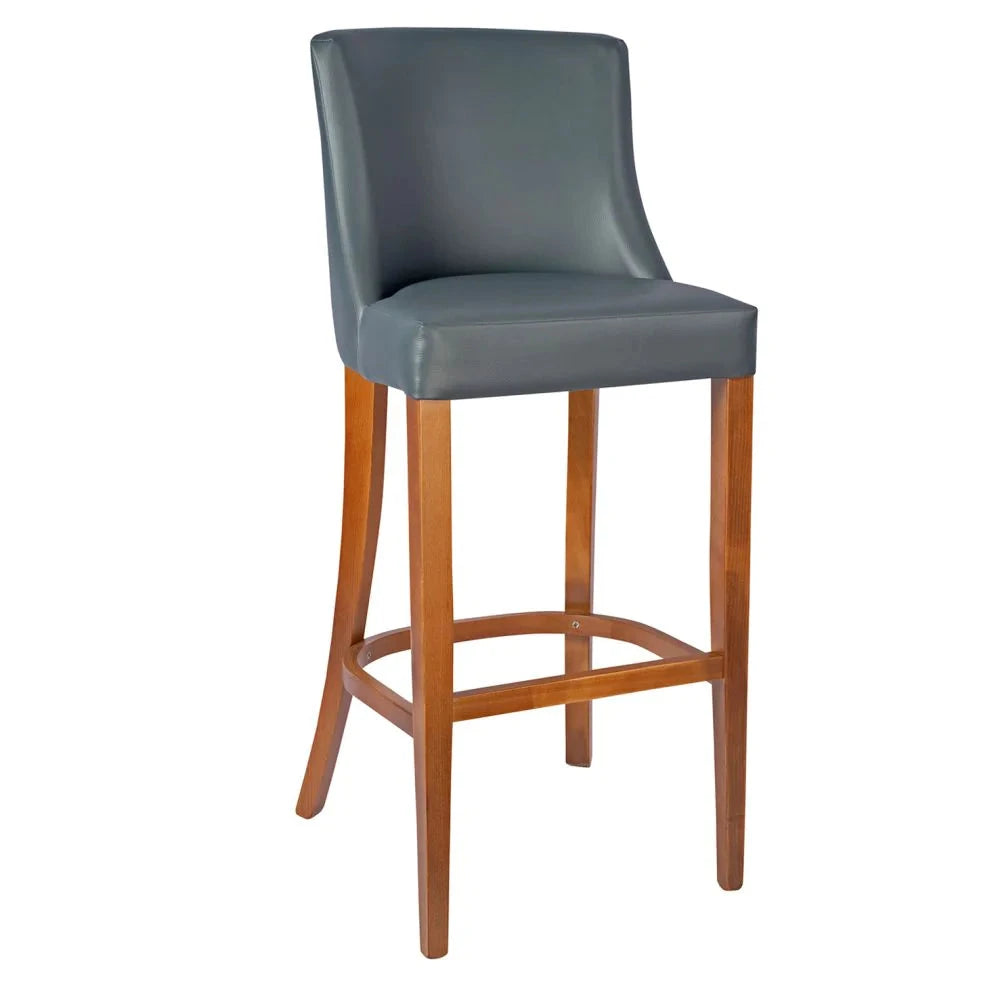 Repton Wooden Upholstered Bar Stool