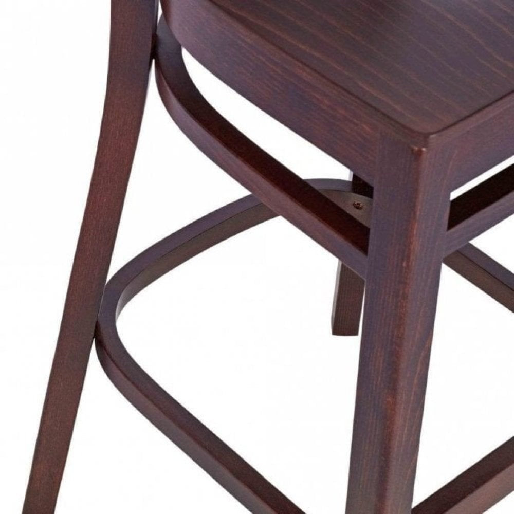Devon Wooden Bar Stool - Walnut