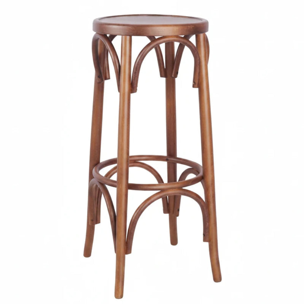 Sophie Bentwood Wooden Upholstered Bar Stool