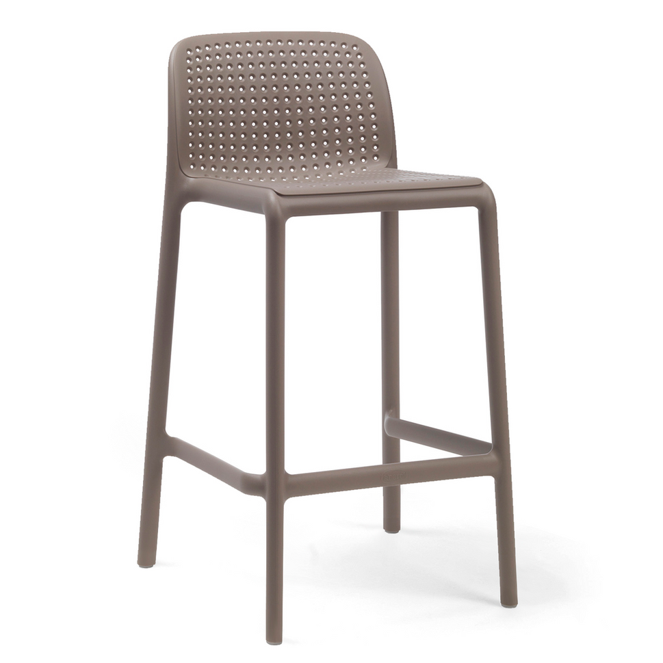 Lido Outdoor Stacking Bar Stool - Mid Height