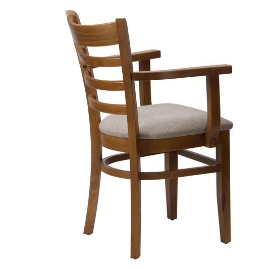 Nova Wooden Upholstered Armchair