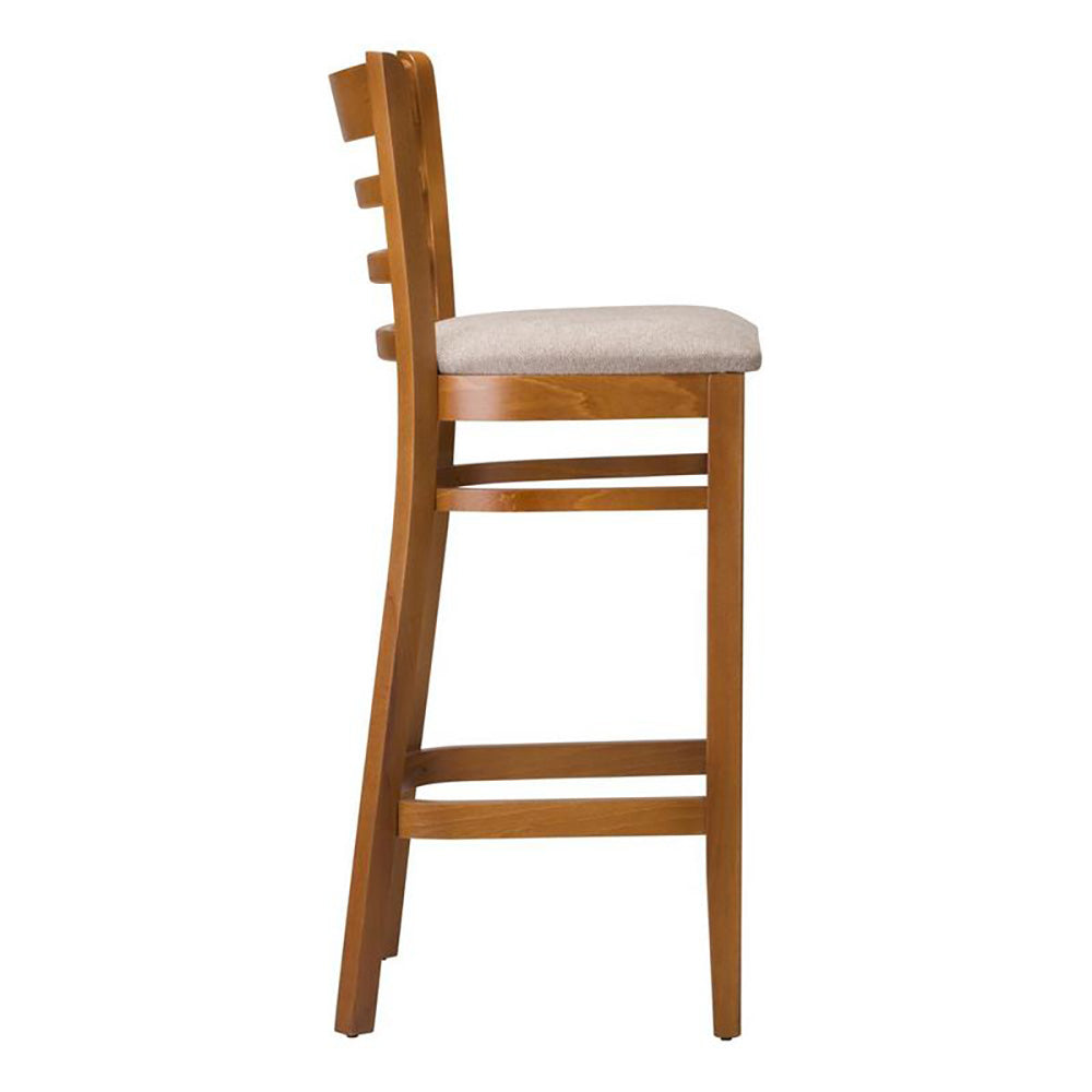Nova Wooden Upholstered Bar Stool