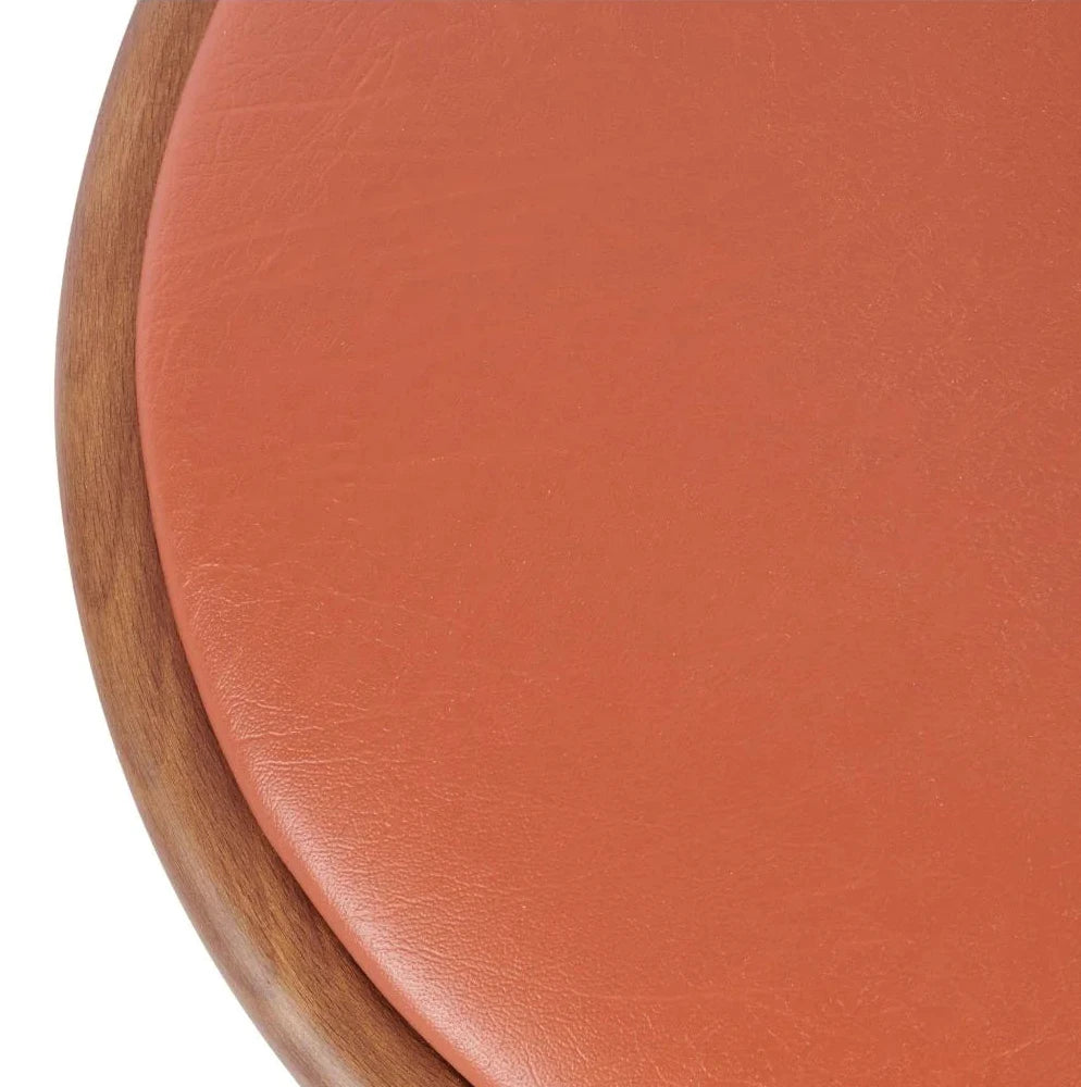 Sophie Bentwood Wooden Upholstered Low Stool