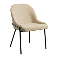 Westbury Boucle Upholstered Metal Side Chair