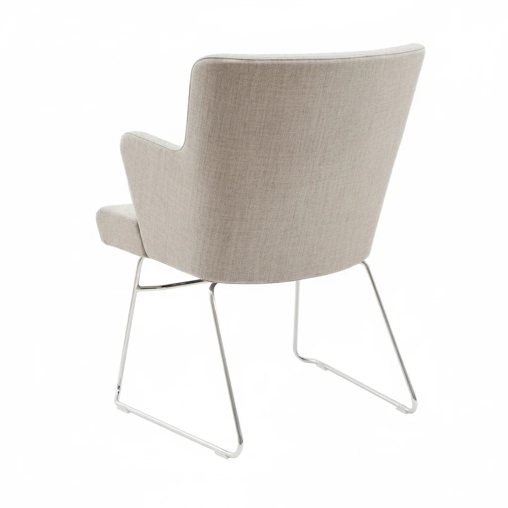 Skapa Armchair - Chrome Skid Frame