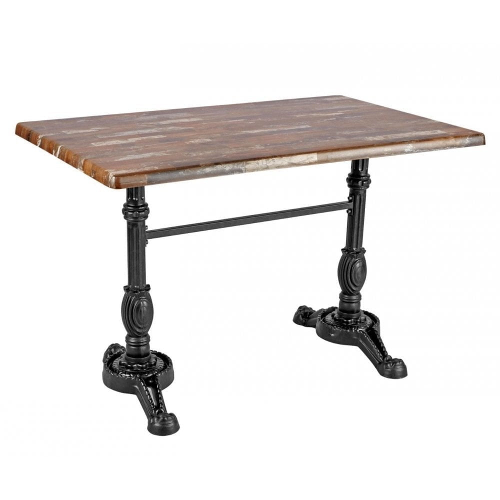 Bistro Ornate Twin Pedestal Outdoor Table Base