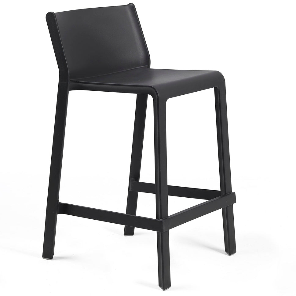 Trill Outdoor Stacking Bar Stool - Mid Height