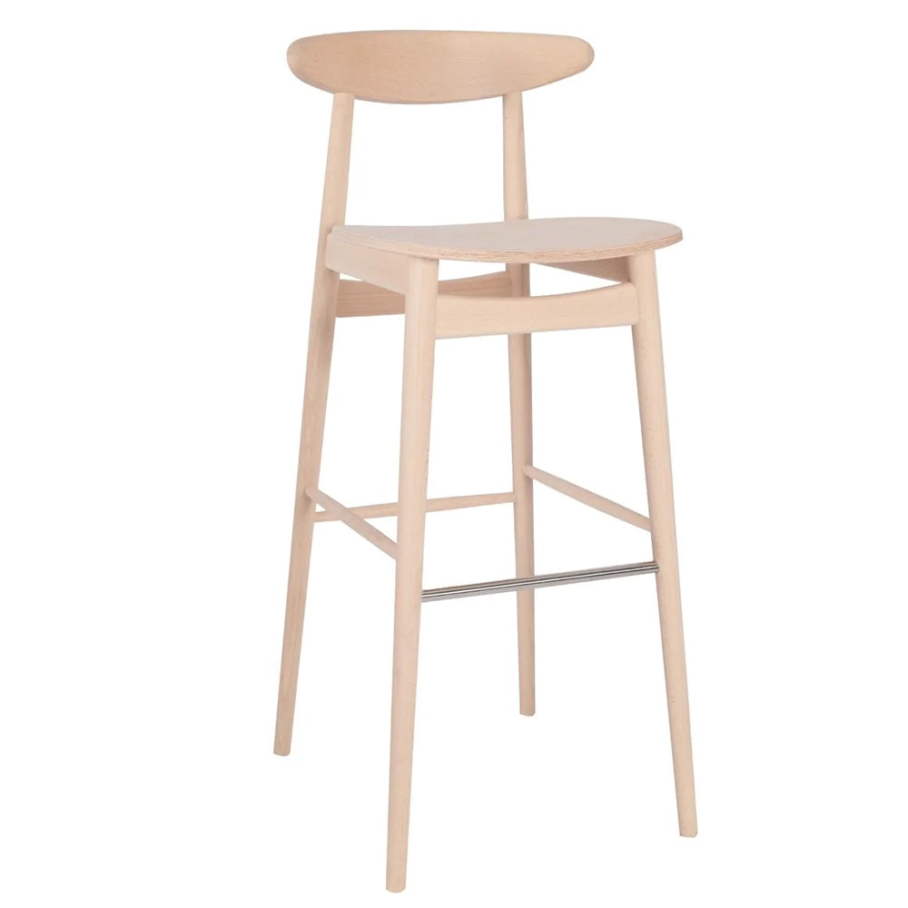 Naya Wooden Bar Stool