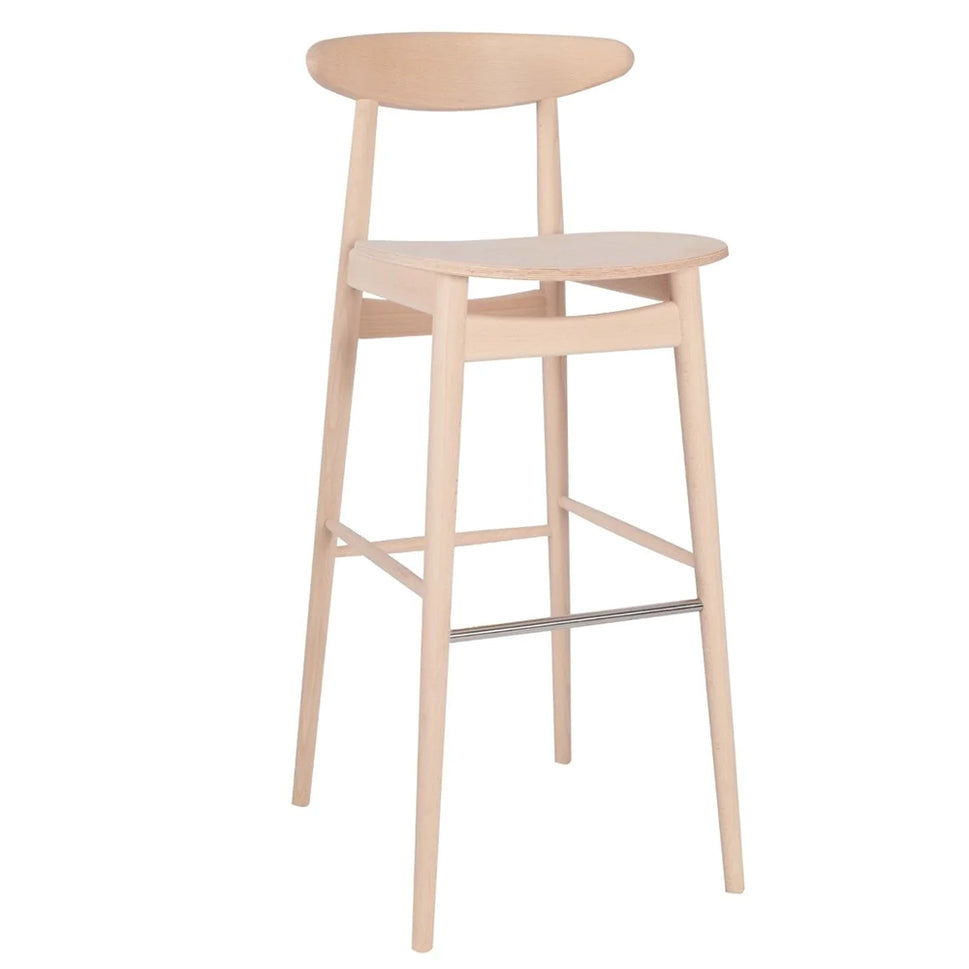 Naya Wooden Bar Stool