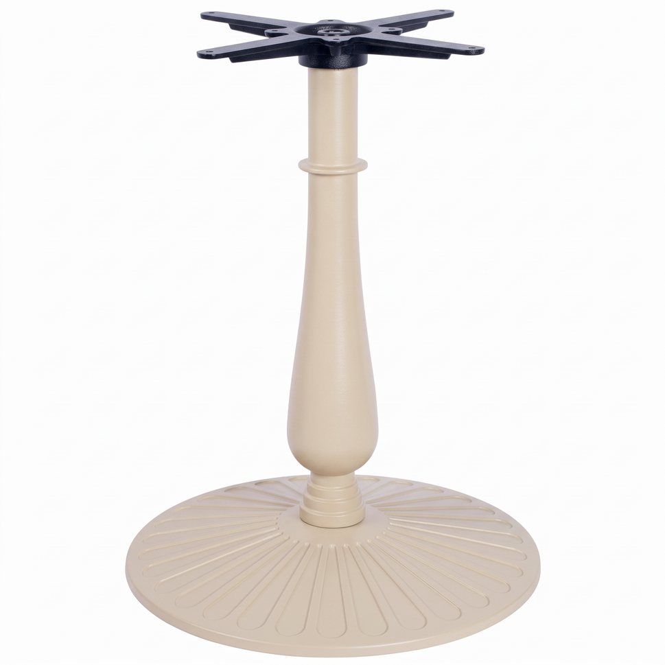 Aldeburgh Large Candelabra Black Cast Iron Table Base - Powdercoated