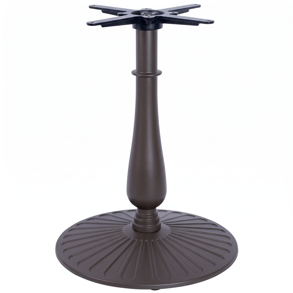 Aldeburgh Large Candelabra Black Cast Iron Table Base - Powdercoated