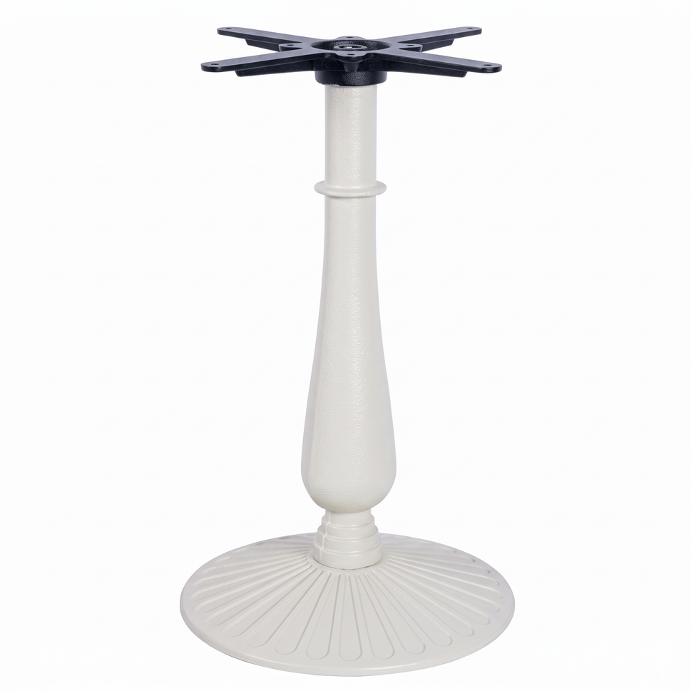 Aldeburgh Candelabra Black Cast Iron Table Base - Powdercoated