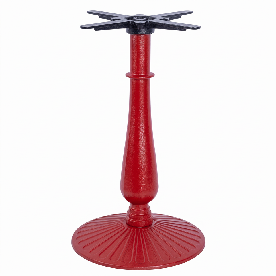 Aldeburgh Candelabra Black Cast Iron Table Base - Powdercoated