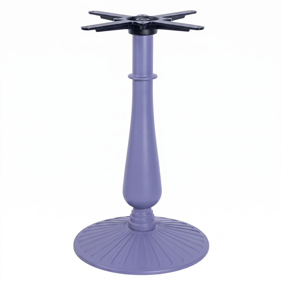 Aldeburgh Candelabra Black Cast Iron Table Base - Powdercoated