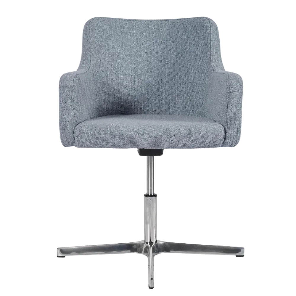 Huntington Wooden Upholstered Swivel Armchair