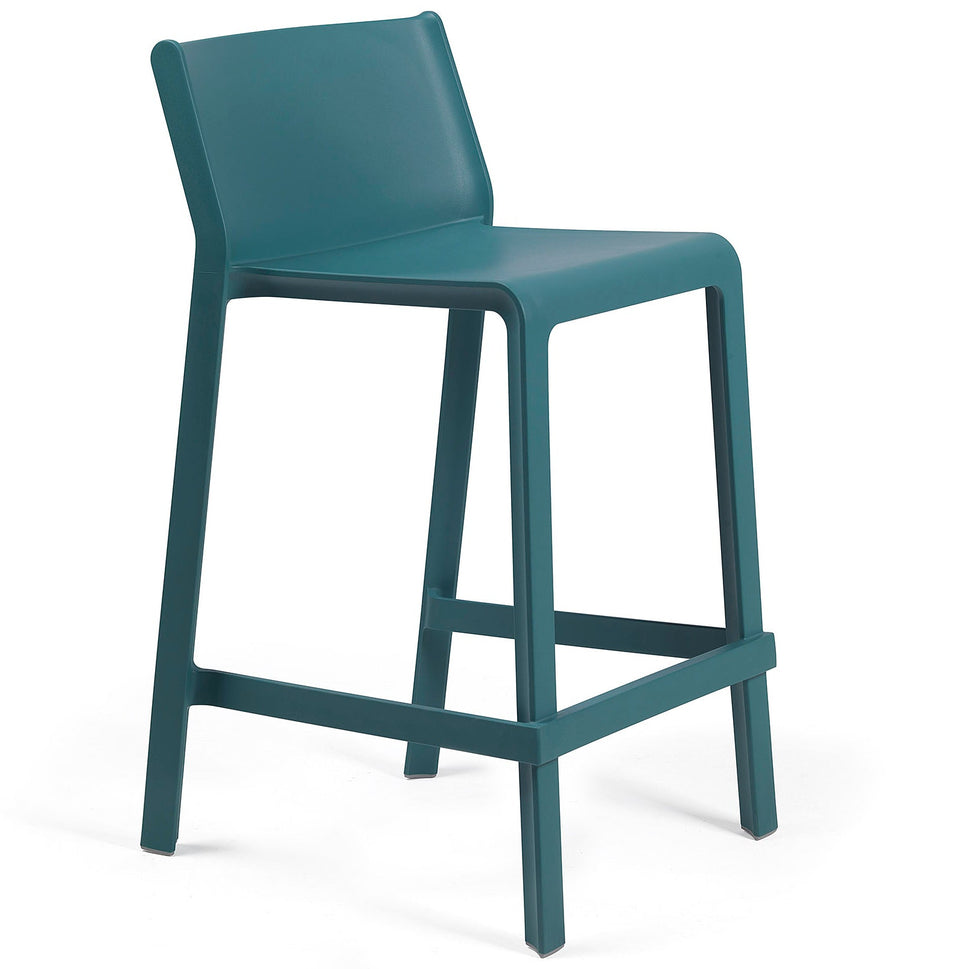 Trill Outdoor Stacking Bar Stool - Mid Height