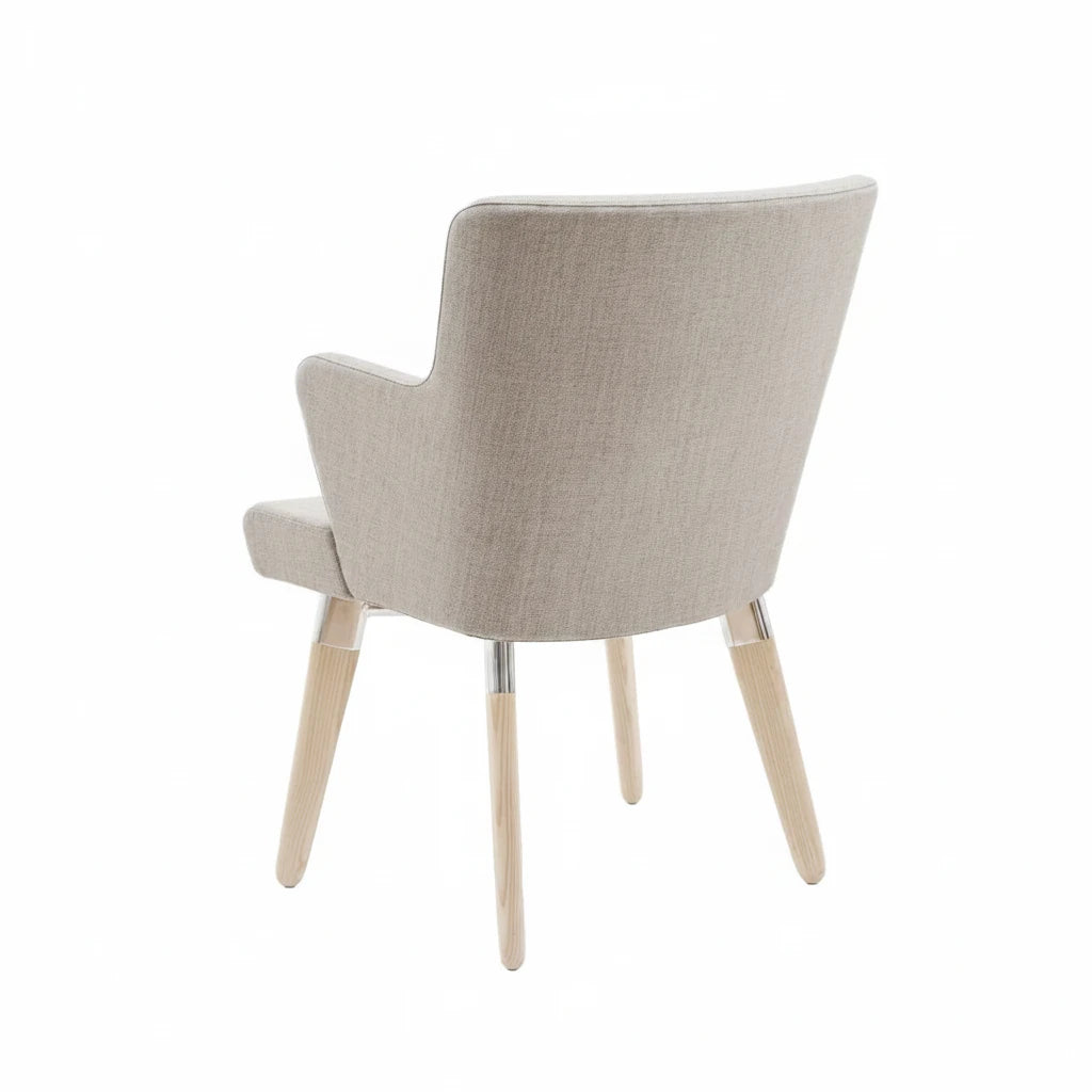 Skapa Wooden Upholstered Armchair