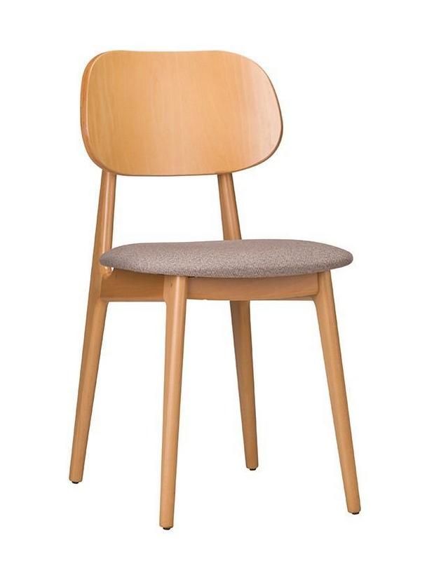 Bunny Wooden Upholstered Side Chair