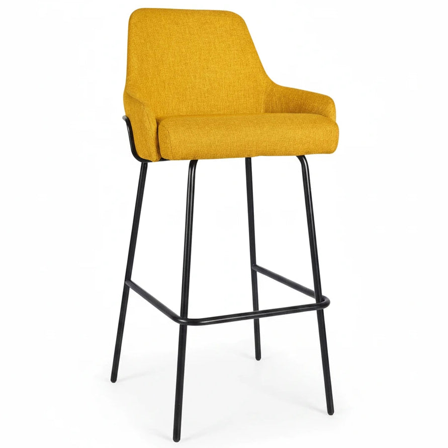 Camden Metal Upholstered Bar Stool