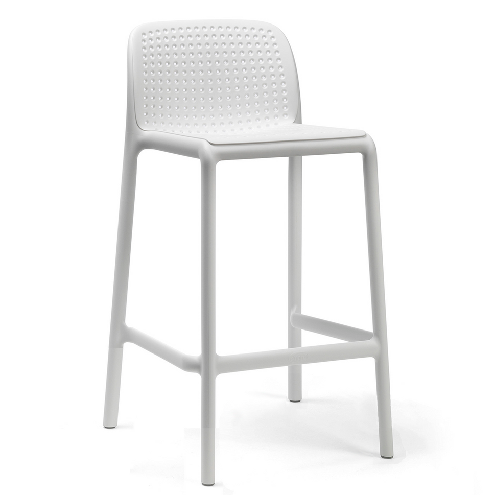 Lido Outdoor Stacking Bar Stool - Mid Height